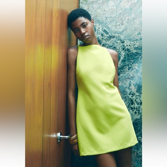 New ZARA Short Halter Dress ZW Collection - Picture 2 of 8